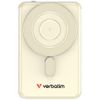 Verbatim Powerbank indukcyjny `n` Go 15W 5000mAh Wireless Magnetic 2xkabel USB-C złoty 32253