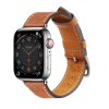 Pasek skórzany Strap Leather do Apple Watch 38 / 40 / 41 mm opaska bransoleta - brązowy