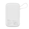 Baseus Power Bank 10000mAh Qpow Pro - USB + Typ C - PD 20W z kablem Lightning (PPQD060002) biały