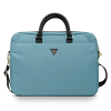 Torba Guess Nylon Triangle Logo na laptopa 16" - niebieska