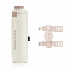 Bidon termiczny Rockbros S550H-1 700 ml z magnetycznym uchwytem i paskiem montażowym - beżowy
