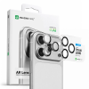 Szkło na aparat AMAZINGTHING Sapphire na iPhone 17 Pro / Pro Max - ze srebrną ramką