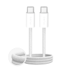 Kabel Puro Fabrik 4 60W w oplocie USB-C - USB-C 2m - biały