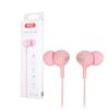 Słuchawki przewodowe XO S6 jack 3,5mm dokanałowe różowa