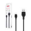 Kabel USB XO NB103 - microUSB 1,0 m 2,1A czarny