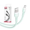 Kabel XO NB212 USB - microUSB 1.0 m 2.1A zielony