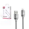 Kabel USB XO NB216 Lightning 1.0 m 2.4A srebrny