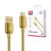 Kabel USB XO NB216 USB-C 1.0 m 2.4A złoty