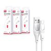Kabel XO NB238 USB - microUSB 1,0 m 2,4A biały