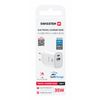 SWISSTEN Ładowarka Sieciowa Adapter GaN USB-C 35W PD + USB-A 18W biała