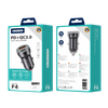 JELLICO ładowarka samochodowa - F4 PD 20W 1x USB-C + 1x USB QC3.0 czarna