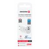 SWISSTEN Ładowarka Sieciowa Adapter GaN USB-C 25W PD + USB-A 18W biała