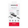 SWISSTEN Hub USB-C 4w1 (USB-C 100W, HDMI 4K, 2x USB-A) aluminiowy czarny
