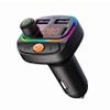 SWISSTEN Transmiter FM RGB / Ładowarka Samochodowa USB + USB-C czarny