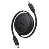 Baseus Free2Pull Kabel zwijany USB-C / USB-C 1m czarny