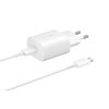 Oryginalna Ładowarka Sieciowa Samsung EP-TA800EWE PD 25W + kabel USB-C 1m EP-DA705BWE - biała (bulk)