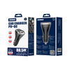 JELLICO ładowarka samochodowa - F15 PD 88,5W 2x USB-C + USB-A QC3.0 czarna