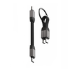 SWISSTEN Kabel USB-C / USB-C 9,7 cm brelok do kluczy czarny