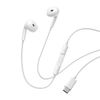Baseus Encok CZ19 douszne słuchawki na kablu z mikrofonem USB-C białe