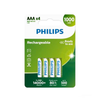 Akumulatory Philips AAA LR03 Ni-MH – 1000 mAh, 4 szt. (blister)