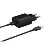 Oryginalna Ładowarka Sieciowa Samsung EP-TA800EBE PD 25W + kabel USB-C 1m EP-DA705BBE - czarna (bulk)