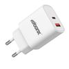 MOONX ładowarka sieciowa MC07 PD 33W 1xUSB-C + 1xUSB QC3.0 Biały