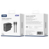 JELLICO ładowarka sieciowa - EU45 GaN PD 45W 1xUSB-C + kabel USB-C / USB-C zestaw czarny