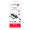 SWISSTEN Hub USB-C 7w1 (USB-C 100W, HDMI 4K, 1x USB-A 3.0, 2x USB-A 2.0, SD, MicroSD) aluminiowy czarny