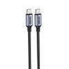 GEPARD kabel USB-C - USB-C PD 60W metal 1,2 m czarny