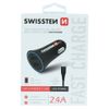 SWISSTEN Ładowarka Samochodowa 2,4A 2x USB + Kabel Lightning