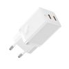 Baseus GaN5 Pro ładowarka sieciowa 2x USB-C 40W biała