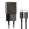XO Clear ładowarka sieciowa CE05 PD 30W QC 3.0 18W 1x USB 1x USB-C dymiona + kabel USB-C - Lightning