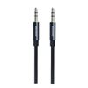 SWISSTEN Kabel w oplocie AUX Audio 3,5 mm Jack - 3,5 mm Jack 1,5 M czarny
