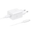 Oryginalna Ładowarka Sieciowa Samsung EP-T4511XWEGEU PD 45W + kabel USB-C 1,8m biała (blister)