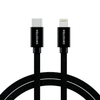 SWISSTEN Kabel w oplocie USB-C / Lightning MFI 1,2 M czarny