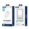 JELLICO ładowarka sieciowa - EU13 GaN PD 30W 1x USB-C + 1x USB QC3.0 biała
