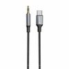 SWISSTEN Kabel w oplocie AUX Audio Adapter USB-C - 3,5 mm Jack 1,5 M czarny
