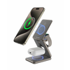SWISSTEN Ładowarka Bezprzewodowa 3w1 iPhone Apple Watch AirPods 23W MagSafe szara
