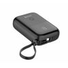 SWISSTEN Power Bank 10 000 mAh 22,5W z wbudowanym kablem USB-C i Lightning czarny