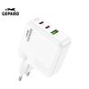 GEPARD ładowarka sieciowa - PD 65W 2x USB-C + USB-A biała