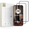 SZKŁO HARTOWANE TECH-PROTECT GLASS FIT+ 2-PACK MOTOROLA MOTO G67 / G77 / G87 BLACK