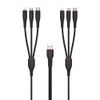 XO KABEL NB196 6w1 USB-C/LIGHTNIGN/MICRO czarny 1,2m + 2,5m