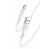 Yesido Silikonowy Kabel CA119 18W USB-Type-C 1m 2A, WHITE / BIAŁY