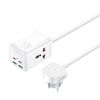 Ładowarka sieciowa REMAX GAN POWER STRIP 65W RP-U157 2xUSB+2xUSB-C 1.5M WHITE