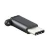 Adapter Micro USB (żeński) do Typ C (męski) [PA30] zawieszka czarny