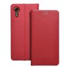 Etui z klapką na Samsung Xcover 7 Luna Book Carbon czerwone