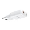 Ładowarka sieciowa do telefonu VEGER USB A + Typ C PD 45W + kabel Typ C do C 100W TR121 biała