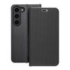 Etui z klapką na Samsung S23 Luna Book Carbon czarne