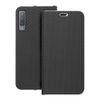 Etui z klapką na Samsung A7 2018 Luna Book Carbon czarne