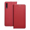 Etui z klapką na Samsung A50 Luna Book Carbon czerwone